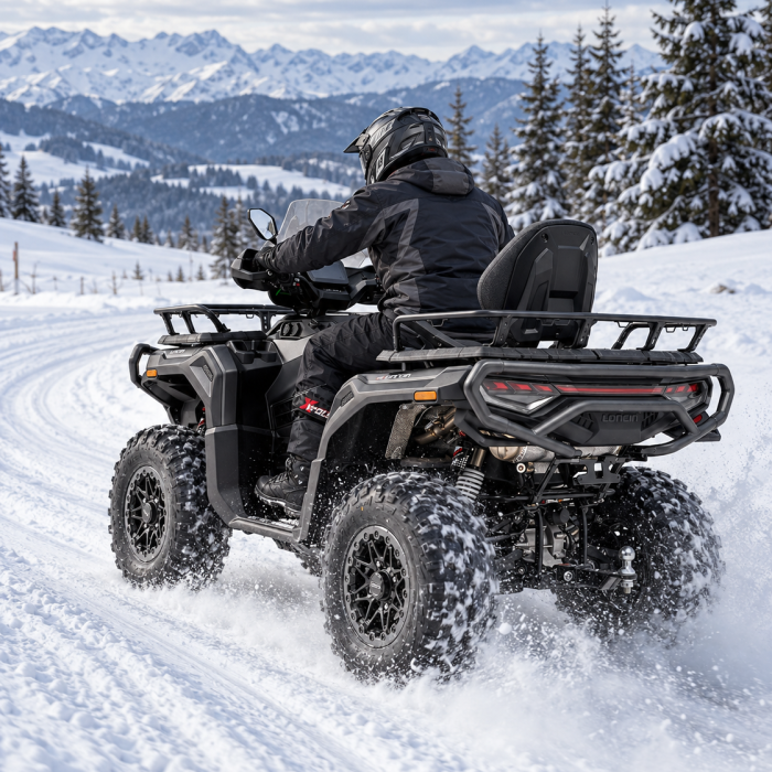 Loncin XWolf 1000 em trilho nevado-1