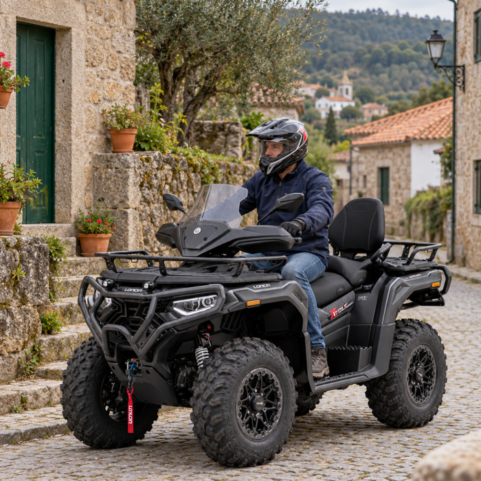 Passeio tranquilo de ATV numa aldeia portuguesa-4